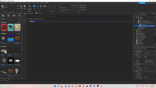 Running System W/ Animations // Roblox Studio Tutorial *FREE MODEL* [R15 & R6] смотреть онлайн