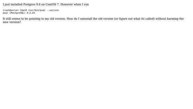 Databases: How do I uninstall the old version of Postgres on CentOS 7? (2 Solutions!!) смотреть онлайн