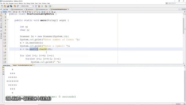 Lab 011-1 | Lab Java 3 Question 4 - Input Line & Symbol смотреть онлайн