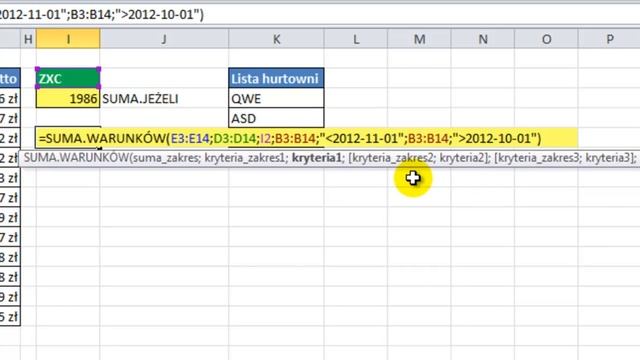 Excel - Sumowanie po wielu kryteriach SUMA.JEŻELI i SUMA.WARUNKÓW - pytania widzów #4 смотреть онлайн