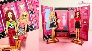 Бумажные куклы Барби с одеждой