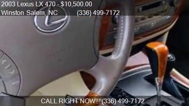 2003 Lexus LX 470 Base 4WD 4dr SUV for sale in Winston Salem смотреть онлайн