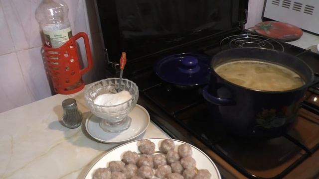 Суп на второе января! Простой суп с гречкой и фрикадельками. смотреть онлайн