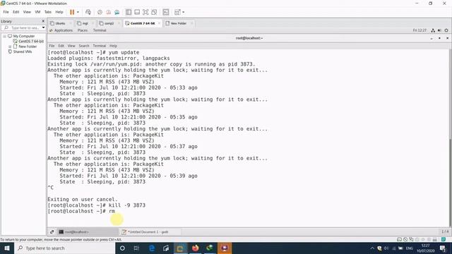 fixing yum error : Existing lock /var/run/yum.pid: another copy is running смотреть онлайн