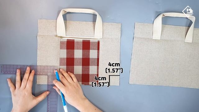 DIY How To Make A Double Zipper Tote Bag / Simple Hand Bag / Sewing Tutorial  [Tendersmile Handmade