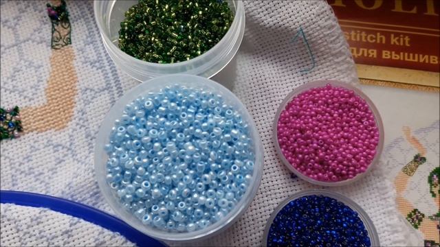 Вышивка крестиком. СП "Очаровательные девушки" завершен. Оформленная работа. смотреть онлайн