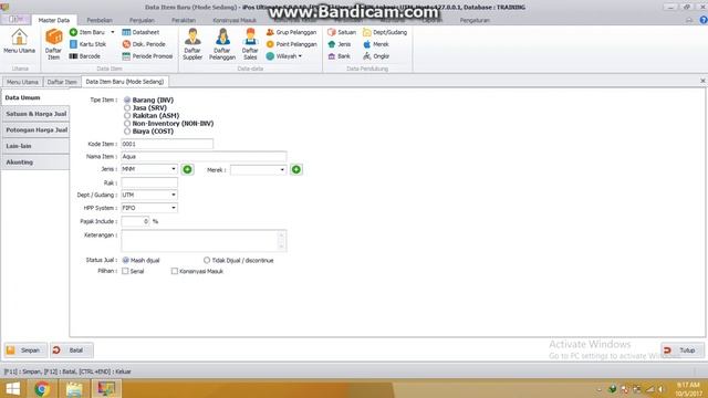 1.Tutorial program toko Ipos 5 Master Data ( Daftar item, Saldo Awal) смотреть онлайн