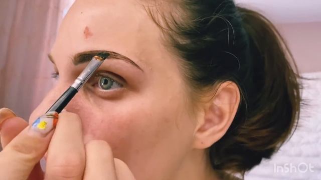 Окрашивание бровей в домашних условиях - краска от Estel смотреть онлайн
