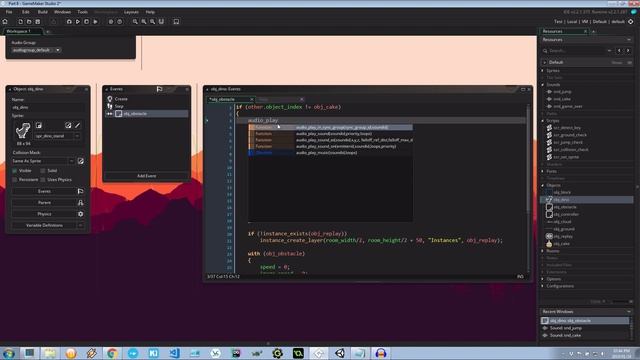 Make an Endless Runner Game - Adding Sounds - GameMaker Studio 2 смотреть онлайн