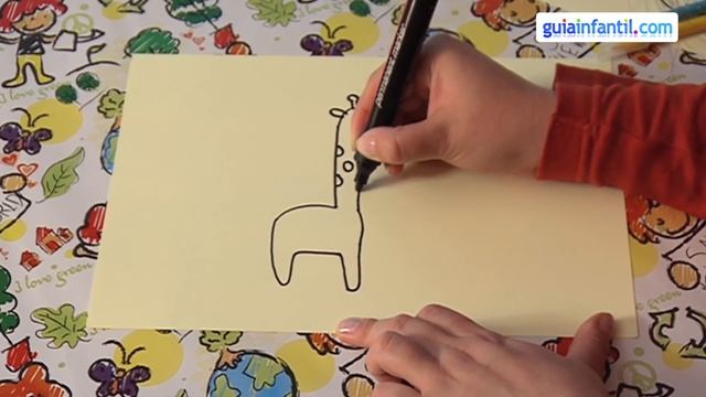 Cómo Dibujar Una Jirafa - Manualidades Para Niños