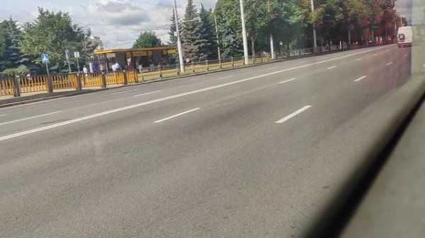 Минск. Поездка на троллейбусе БКМ-321,борт.4677,марш.44