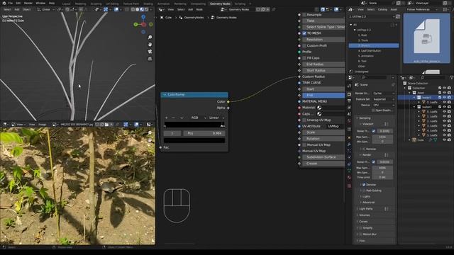 How to Make a Tree with Geometry Nodes in Blender (6) | UitTree 2.3 смотреть онлайн
