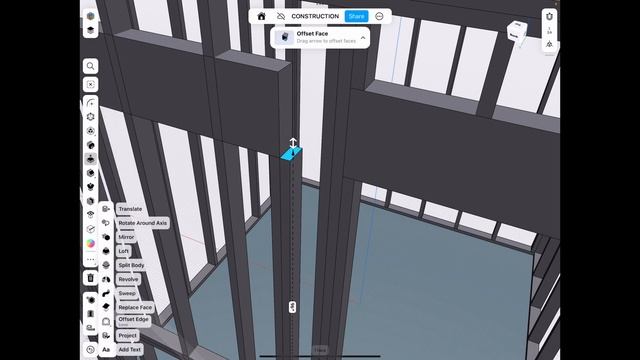 Framing/Construction in [ Shapr3D ] CAD on iPad смотреть онлайн
