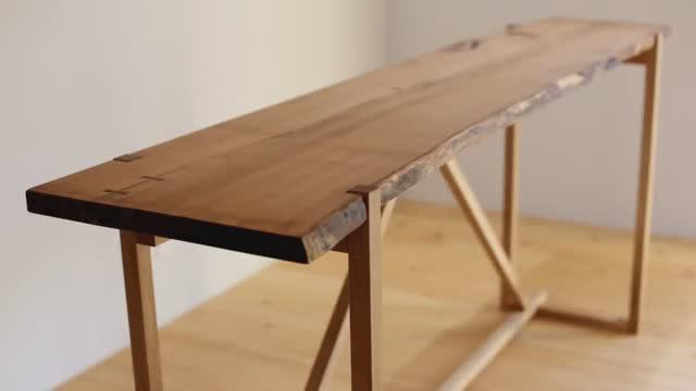 ISHITANI - Making a Live Edge Wood Counter Table - Chestnut смотреть онлайн
