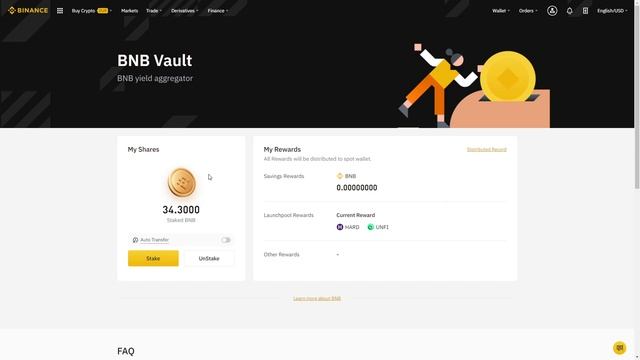 BNB Vault - обзор нового прибыльного сервиса для держателей токенов BNB на бирже Binance смотреть онлайн