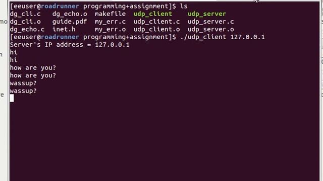 UDP echo client and server demo смотреть онлайн