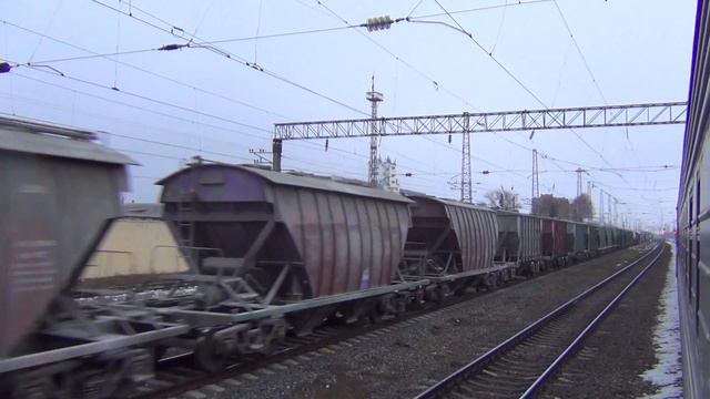 Электровоз ВЛ80Т-2078 с грузовым поездом смотреть онлайн