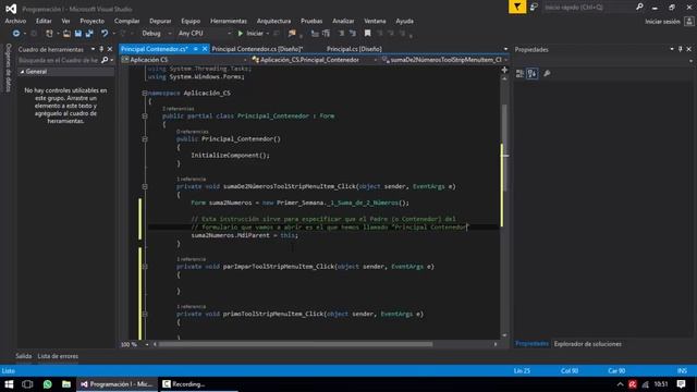 Formulario Principal Contenedor MdiContainer смотреть онлайн