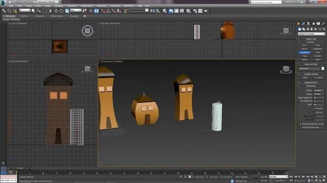3D Max. Упражнение №4. Модификаторы. Создание пейзажа. смотреть онлайн