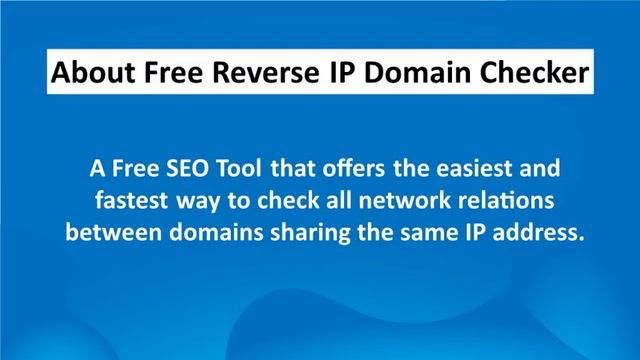 Free Reverse IP Domain Checker | SEO Ninja Softwares смотреть онлайн