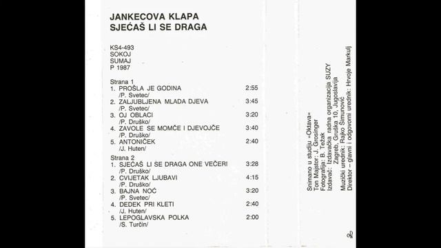 Jankecova Klapa- Sjećaš Li Se Draga, Strana B, 1987 смотреть онлайн