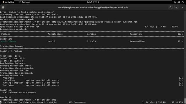 #6 How to Install Xrdp Server (Remote Desktop) on CentOS Stream 9 ,RHEL 9 | Easy Solution смотреть онлайн