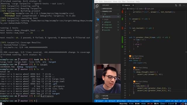 Automatic Rust code coverage in VSCode ?? [follow up] смотреть онлайн