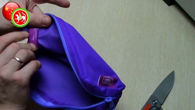 Посылка с AliExpress. Пенал для карандашей и ручек с логотипом Violetta. Готовим детей в школу! смотреть онлайн