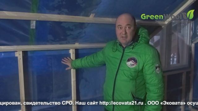 Каркасный дом по финской технологии под ключ. Применение эковаты для утепления дома. смотреть онлайн