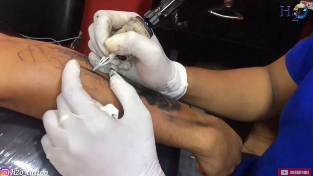 Wolf Tattoo | Husky | Best Tattoo Studio In Chennai | H2o Tattoo Stuido