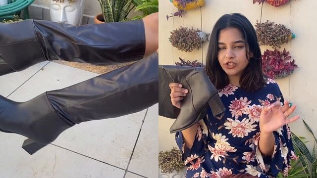 Long Brown Leather Boots from SSS review | worth the price or not | Giveaway | Meenal Goyal смотреть онлайн