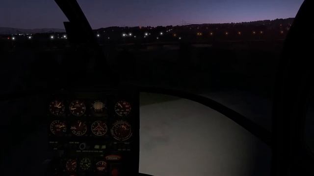 X-Plane Aérospatiale SA315b -teaser- at night смотреть онлайн