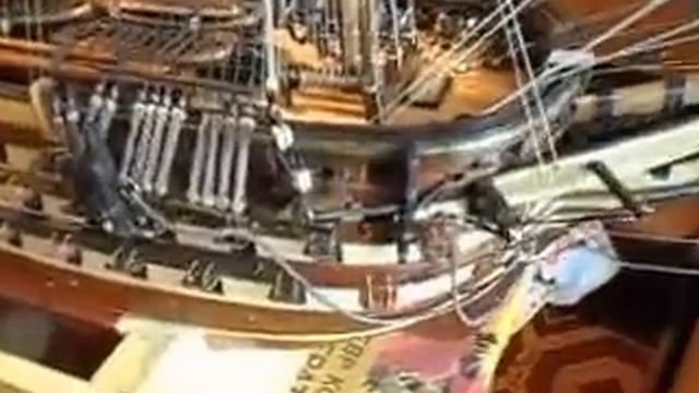 сборка модели парусника 12 апостолов, паруса. смотреть онлайн