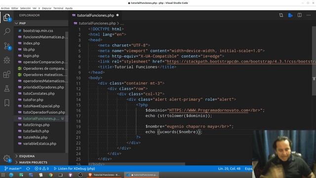 Curso de PHP? y MySql? [25.- Funciones predefinidas y funciones propias] смотреть онлайн