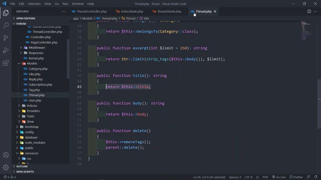 Create a forum with Laravel 8 | Update our thread view component | Part 22 смотреть онлайн