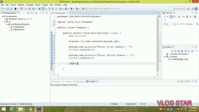 else if ladder Selection Statement for finding largest number using java Using Eclipse. смотреть онлайн