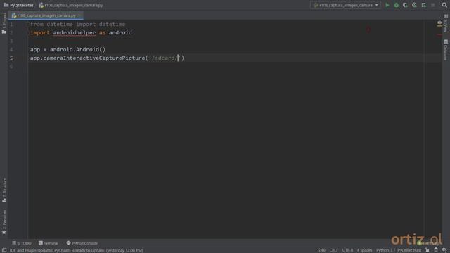 PyQt - Receta 108: Parte 2/4: Captura de una Imagen usando la Cámara del Dispositivo Android смотреть онлайн
