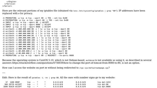 DevOps & SysAdmins: Port 80 redirects to CPanel's /cgi-sys/defaultwebpage.cgi even after forwarding смотреть онлайн