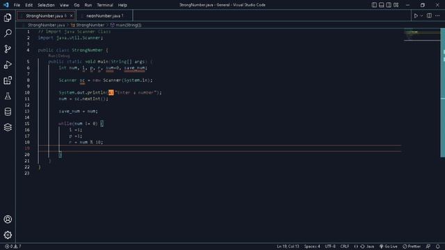 Strong Number using Java Program | Taking Input from User | Java Program смотреть онлайн