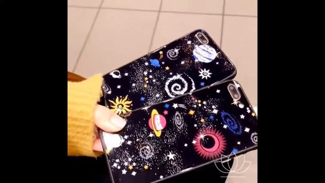GLOSSY SPACE PLANET & STARS PHONE CASE FOR IPHONE XS MAX, XS, XR, X, 8 смотреть онлайн