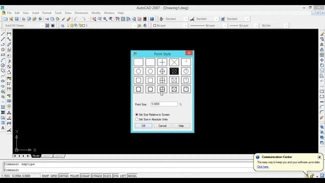 AutoCAD 2007 TUTORIALS -23- Point Style & Point смотреть онлайн