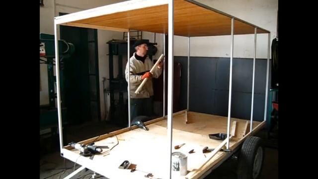 Самоделка сборка прицепа дом на колесах Своими руками. смотреть онлайн