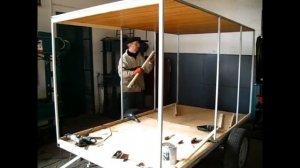 Самоделка сборка прицепа дом на колесах Своими руками.