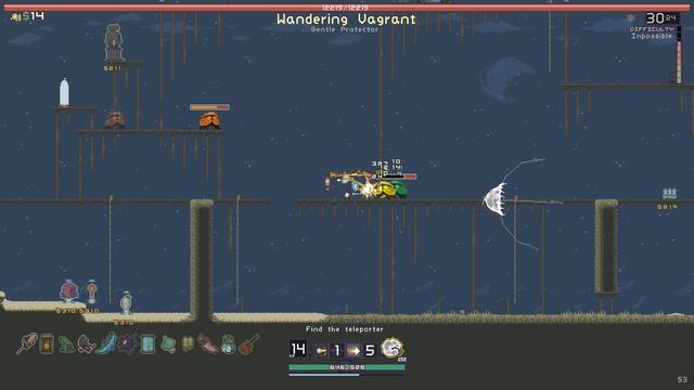 Боссы берут толпой / Чудеса уворота / Коммандо и первый цикл / Risk of Rain прохождение (ПЕРЕЗАЛИВ) смотреть онлайн