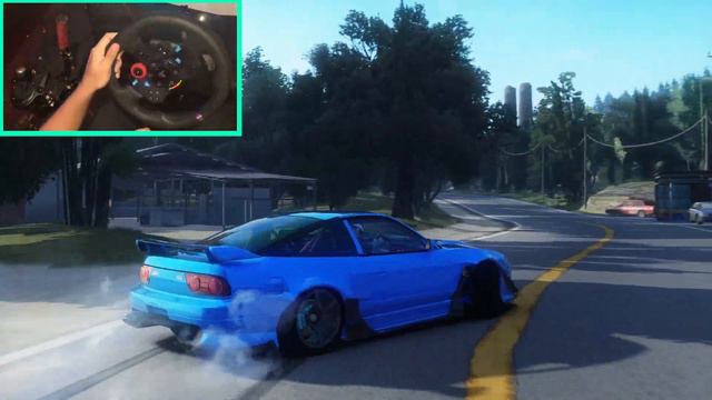 180SX Real turbo sounds | Drifting open world map | The japan vibe | Steering wheel | Assetto corsa смотреть онлайн