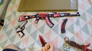 😱 Обзор набора деревянного оружия! #23февраля #обзор #обзорпокупок #игрушки #играем