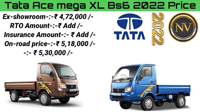 Tata Ace Mega XL Bs6 Price2022?On road Price Down Paymentकम से कम Emi?Mileage सही जानकारी हिंदी में смотреть онлайн
