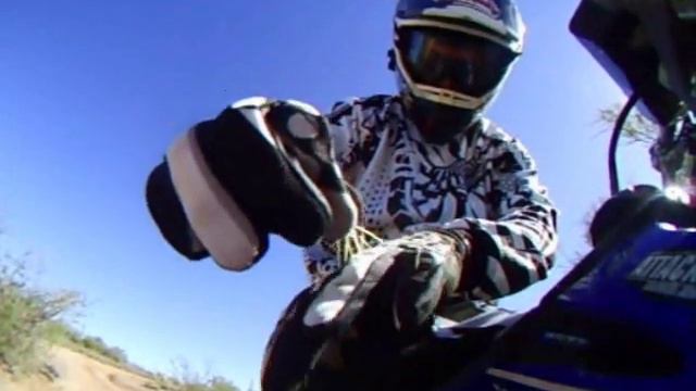 Run in with a Cholla Cactus -- Go Pro Hero Helmet Cam смотреть онлайн