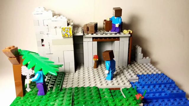 Лего Анимация (мультик) "Приключения трёх Стивов" Minecraft смотреть онлайн