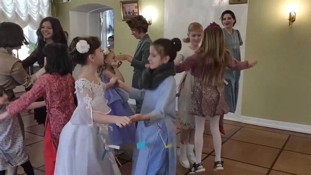 Детский бал в усадьбе Пушкиных .Школа сестер Гончаровых. Дом Натальи Гончаровой . смотреть онлайн
